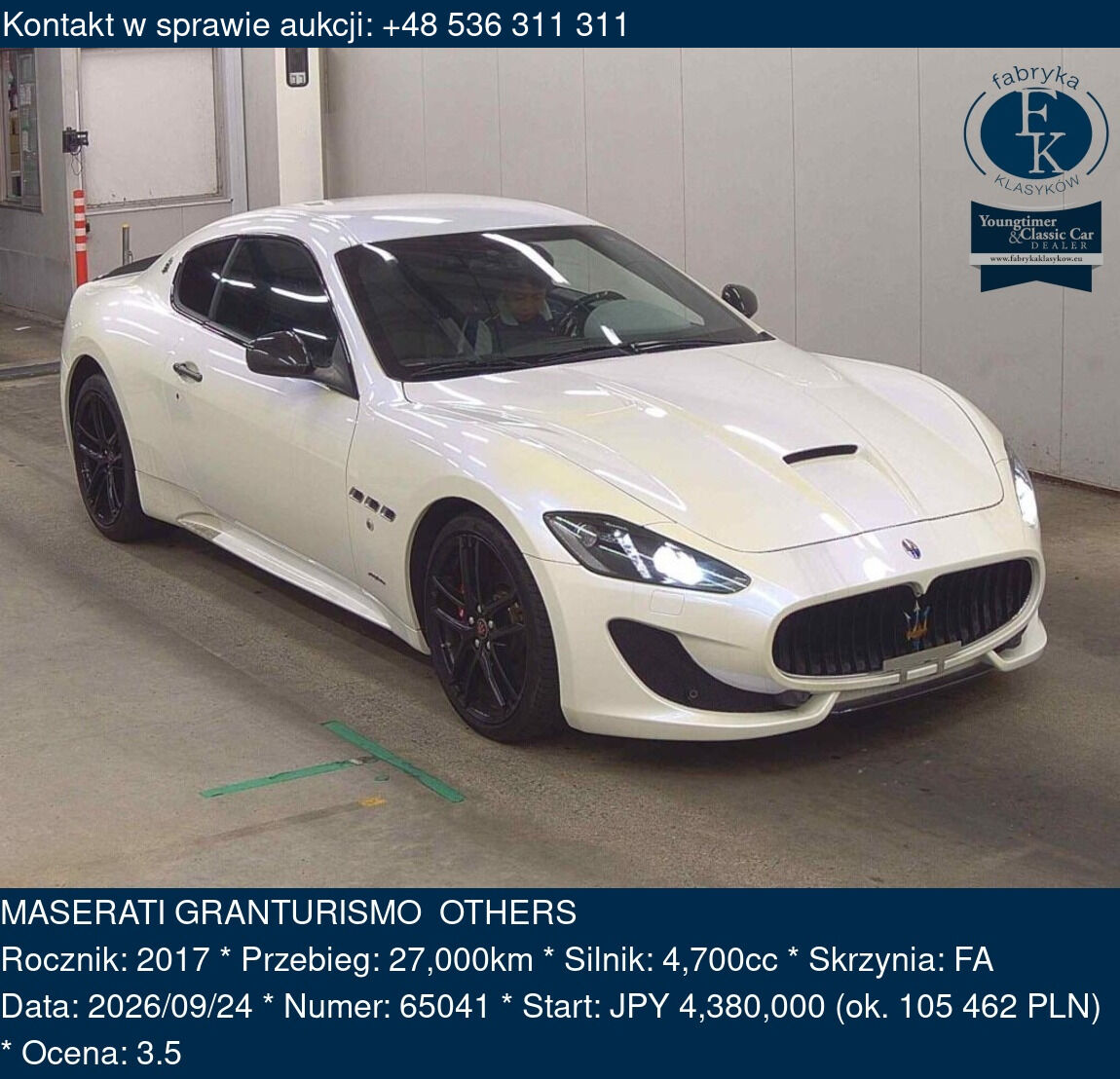MASERATI GRANTURISMO OTHERS 2017 - zdjęcie 2
