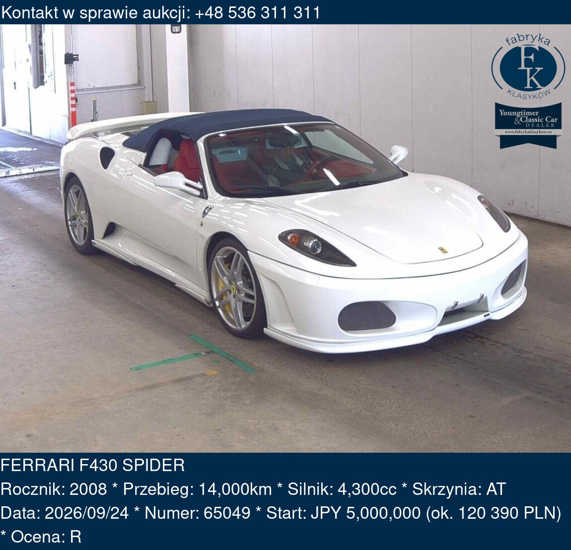 FERRARI F430 SPIDER 2008 - zdjęcie 2