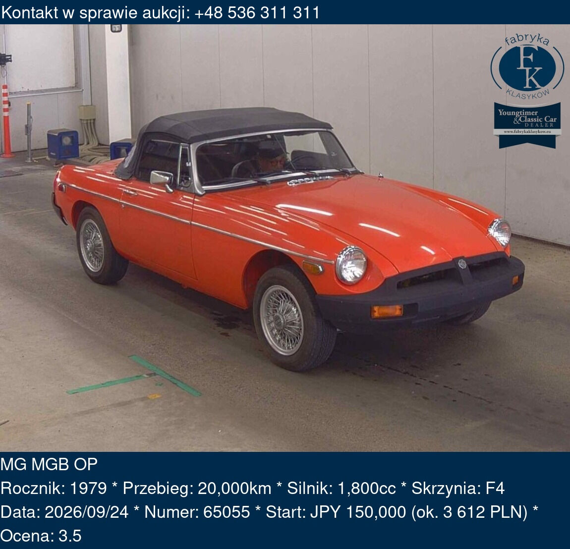 MG MGB OP 1979 - zdjęcie 2