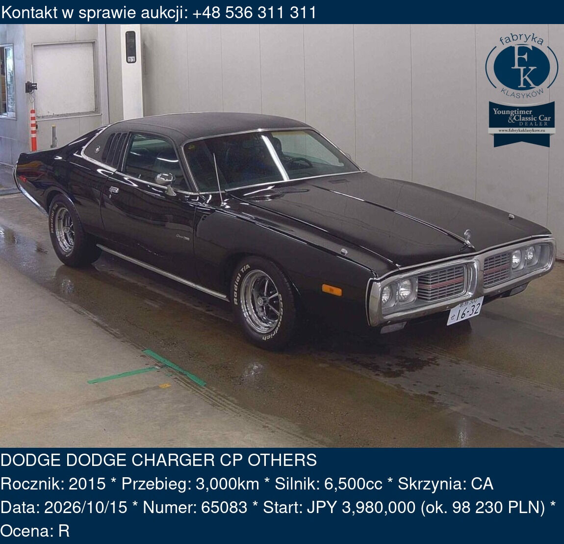 DODGE DODGE CHARGER CP OTHERS 2015 - zdjęcie 2