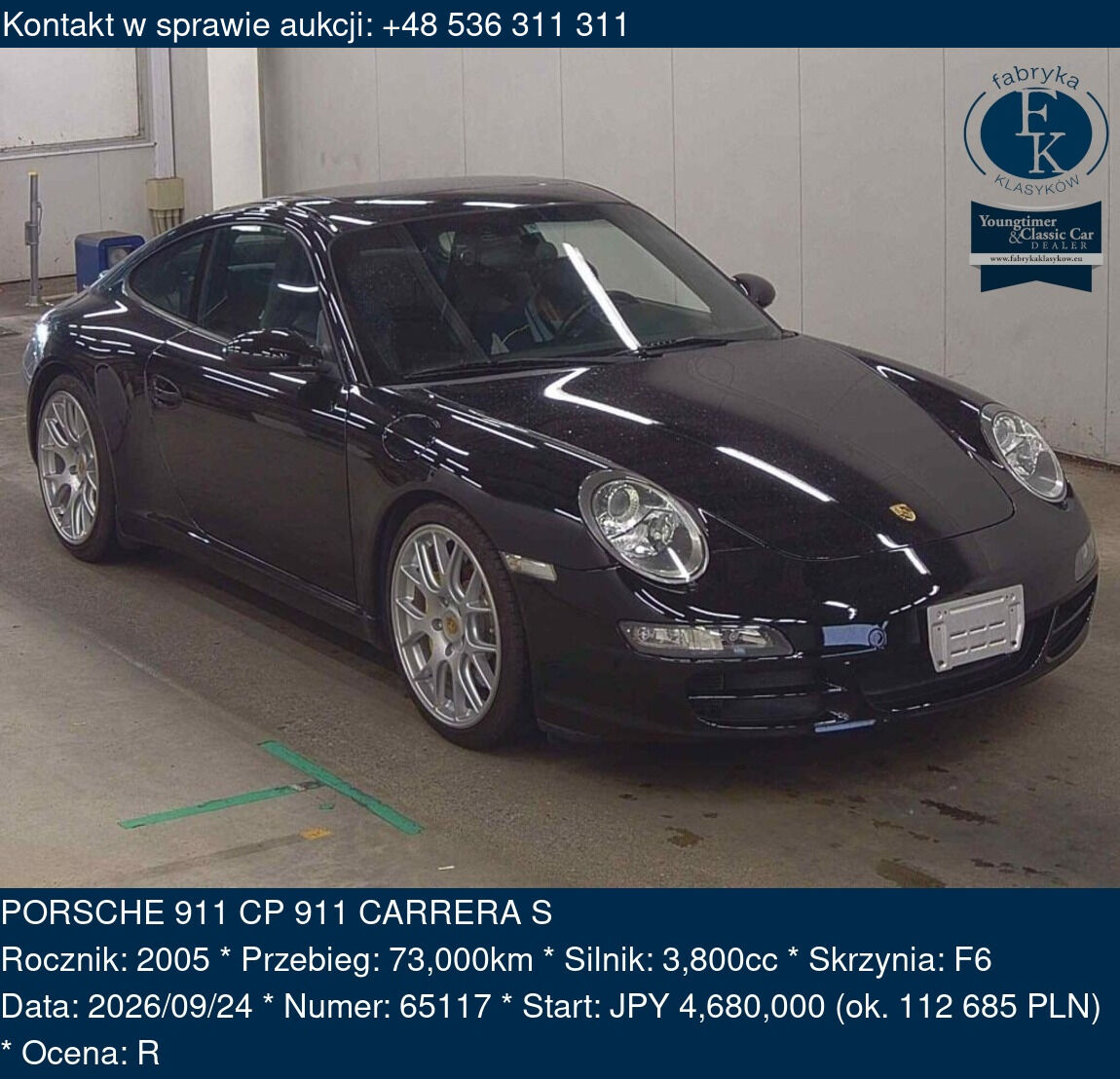 PORSCHE 911 CP 911 CARRERA S 2005 - zdjęcie 2