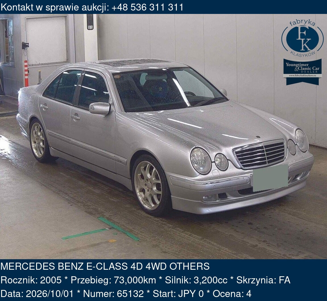 MERCEDES BENZ E-CLASS 4D 4WD OTHERS 2005 - zdjęcie 2