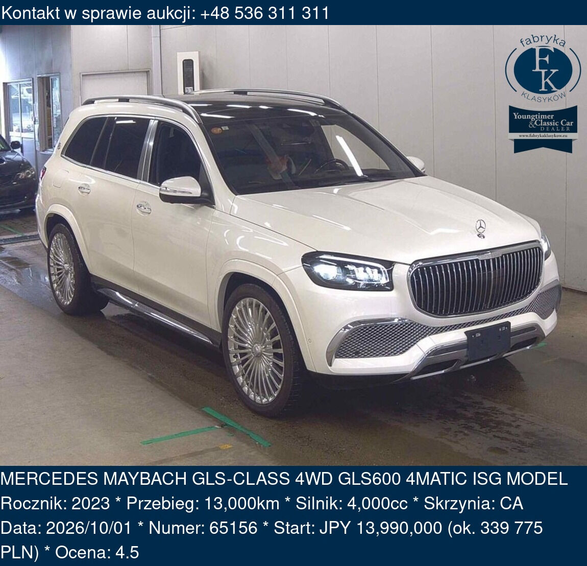 MERCEDES MAYBACH GLS-CLASS 4WD GLS600 4MATIC ISG MODEL 2023 - zdjęcie 2
