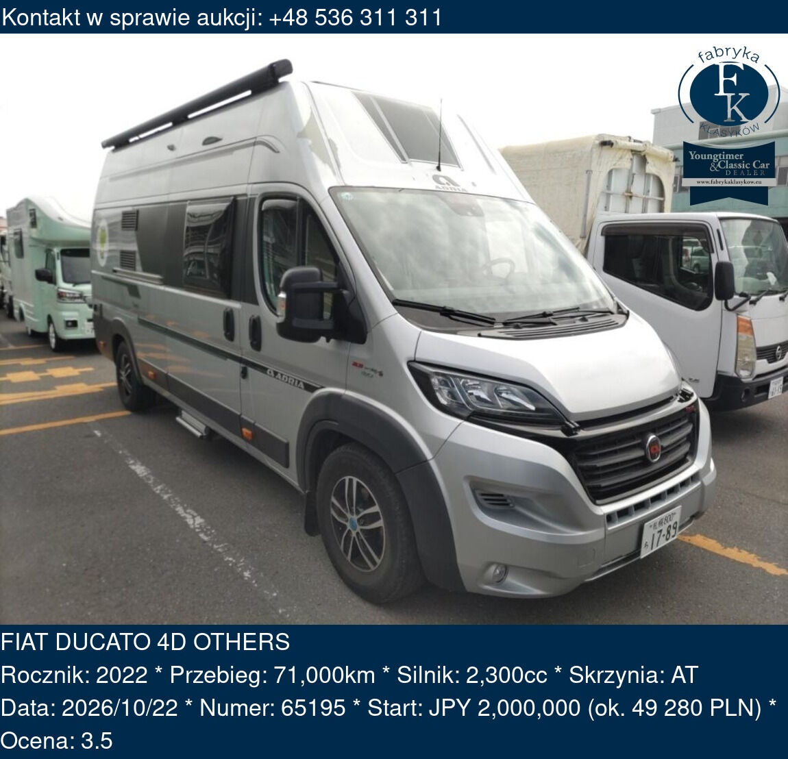 FIAT DUCATO 4D OTHERS 2022 - zdjęcie 2
