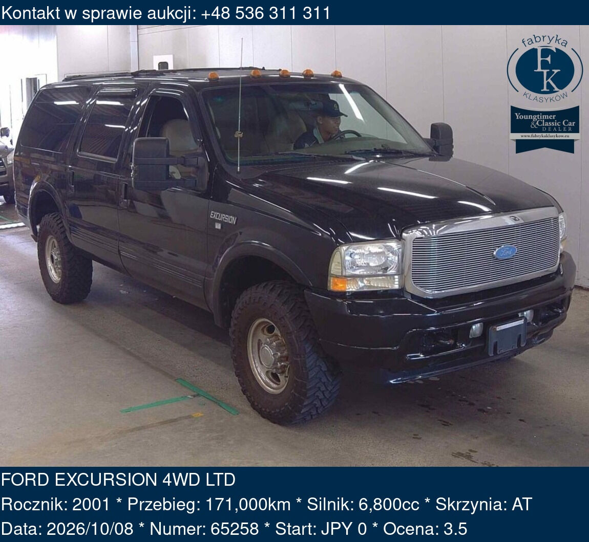 FORD EXCURSION 4WD LTD 2001 - zdjęcie 2