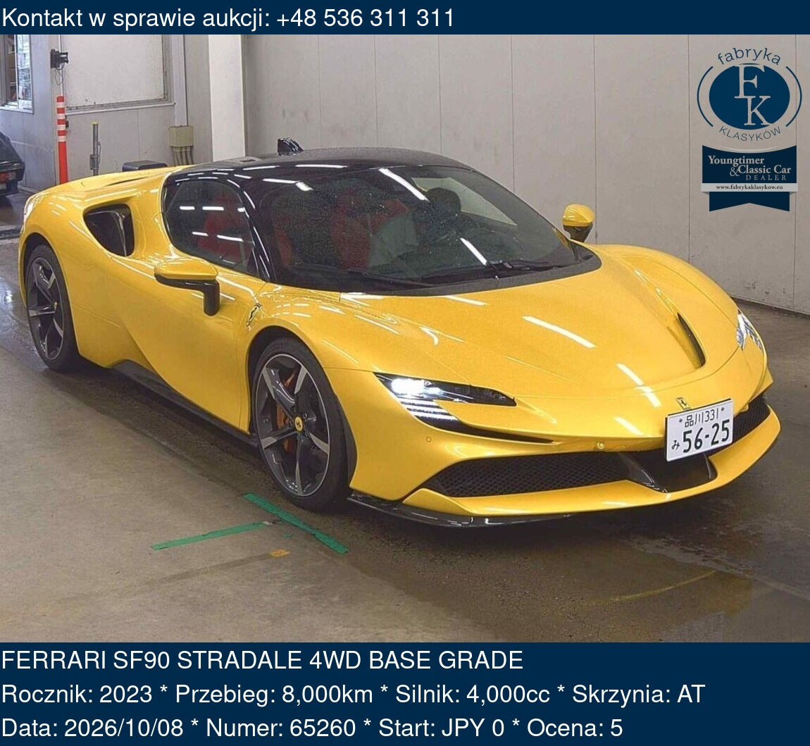 FERRARI SF90 STRADALE 4WD BASE GRADE 2023 - zdjęcie 2