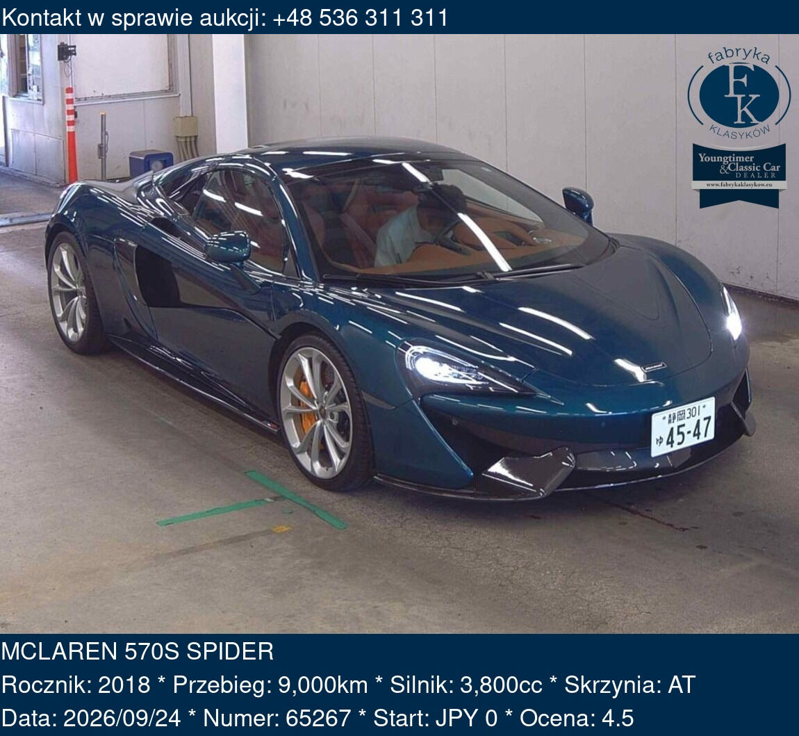 MCLAREN 570S SPIDER 2018 - zdjęcie 2