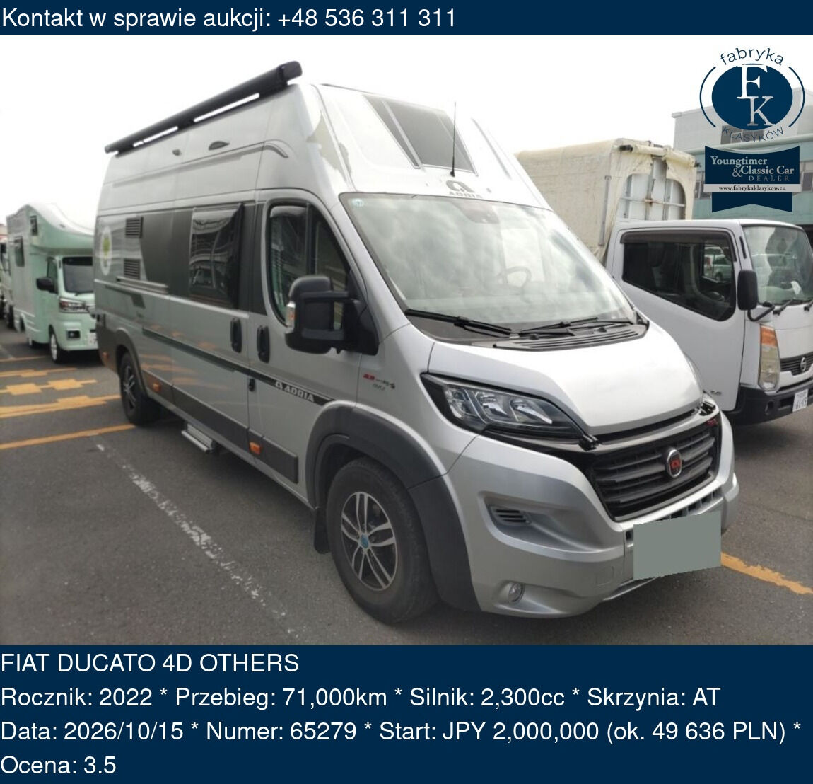 FIAT DUCATO 4D OTHERS 2022 - zdjęcie 2