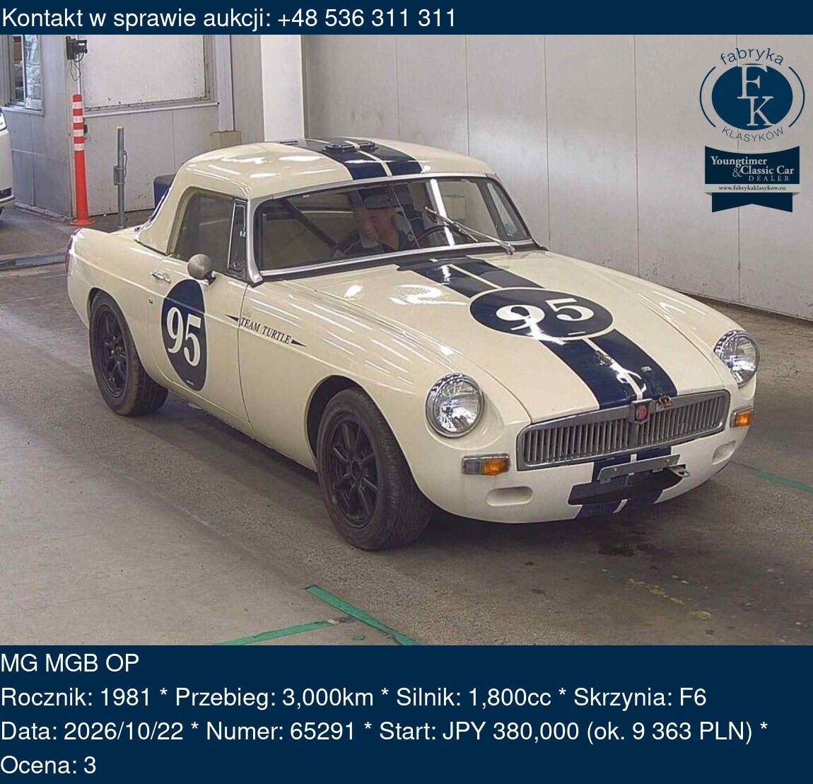 MG MGB OP 1981 - zdjęcie 2