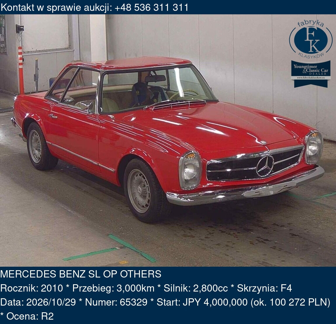 MERCEDES BENZ SL OP OTHERS 2010 - zdjęcie 2