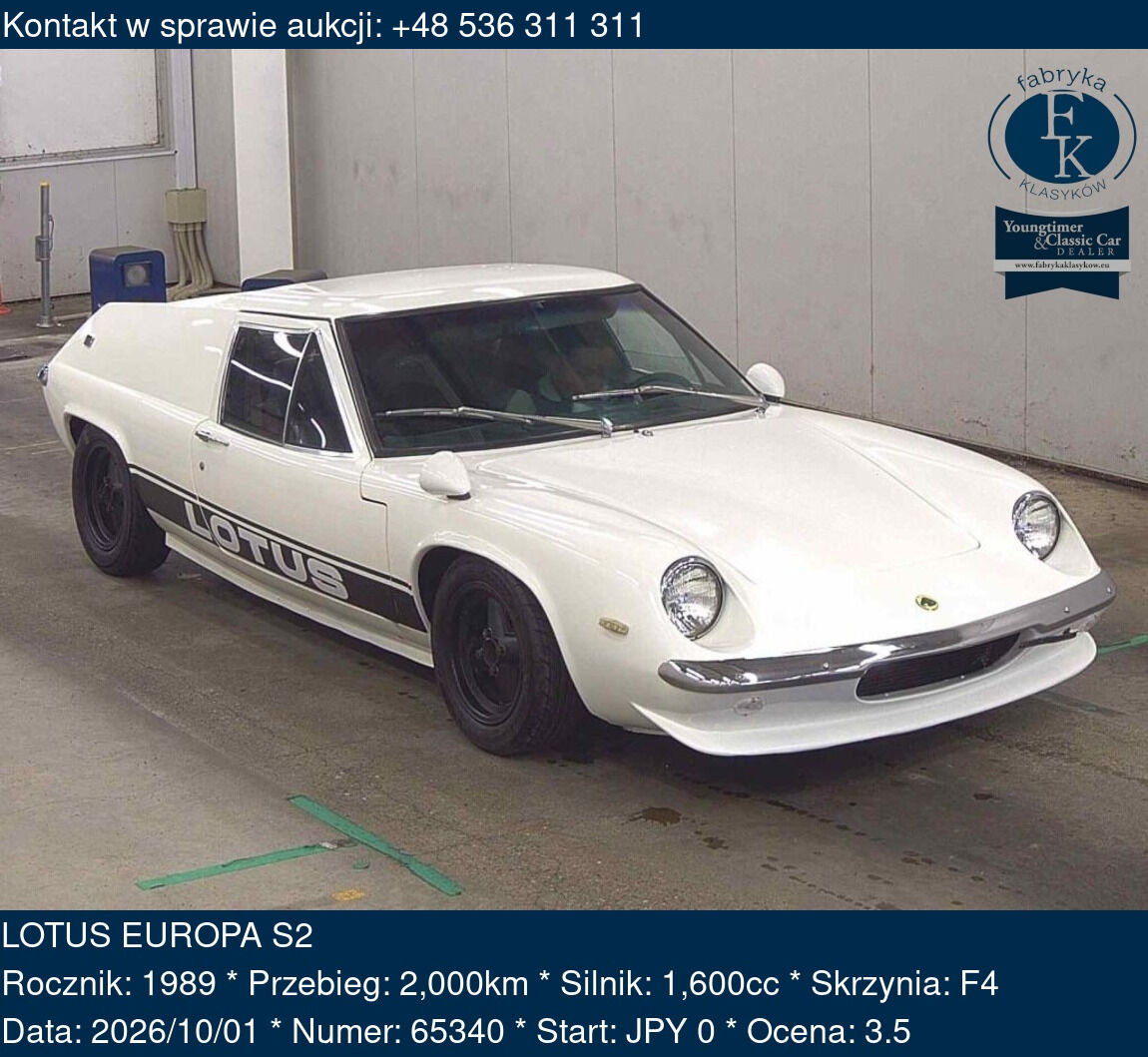 LOTUS EUROPA S2 1989 - zdjęcie 2