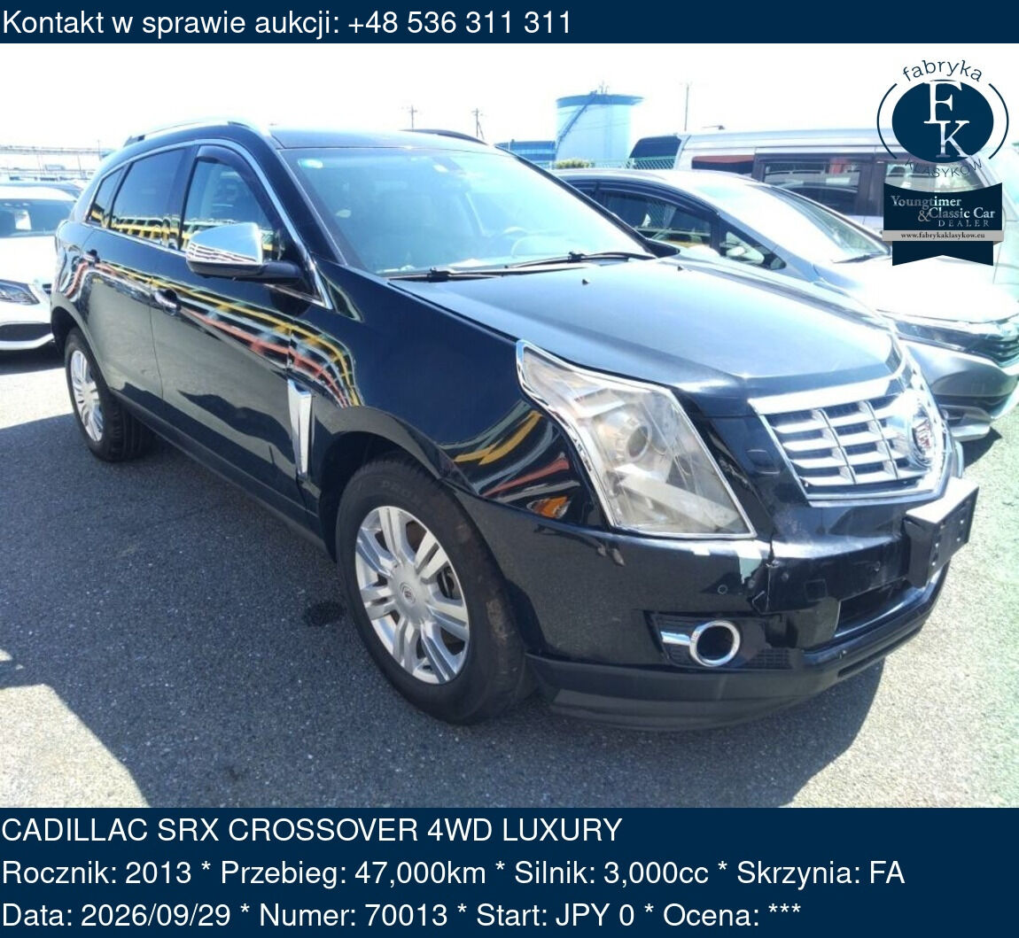CADILLAC SRX CROSSOVER 4WD LUXURY 2013 - zdjęcie 2