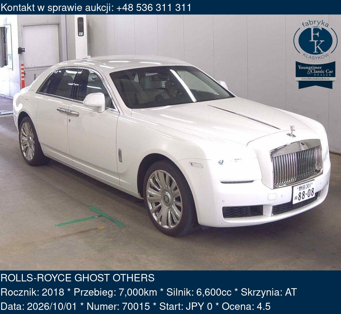 ROLLS-ROYCE GHOST OTHERS 2018 - zdjęcie 2