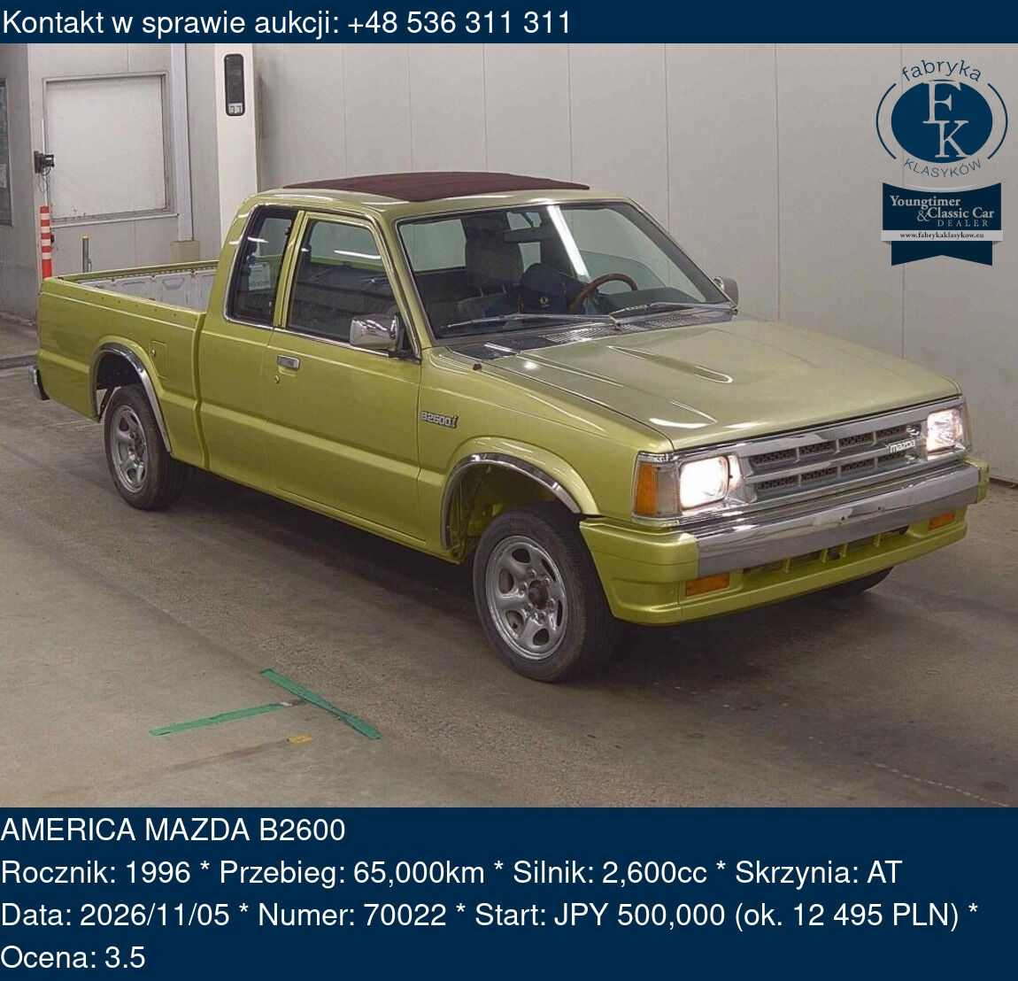 AMERICA MAZDA B2600 1996 - zdjęcie 2