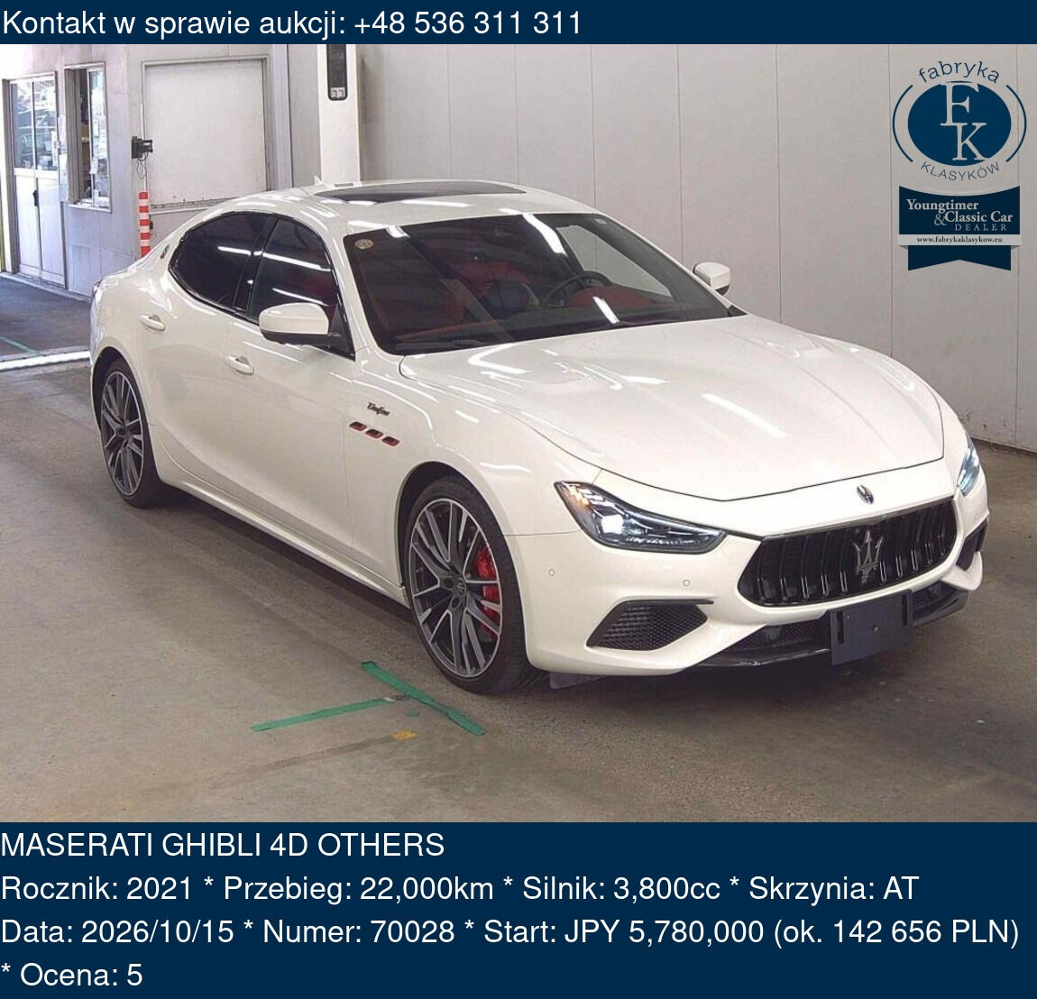MASERATI GHIBLI 4D OTHERS 2021 - zdjęcie 2