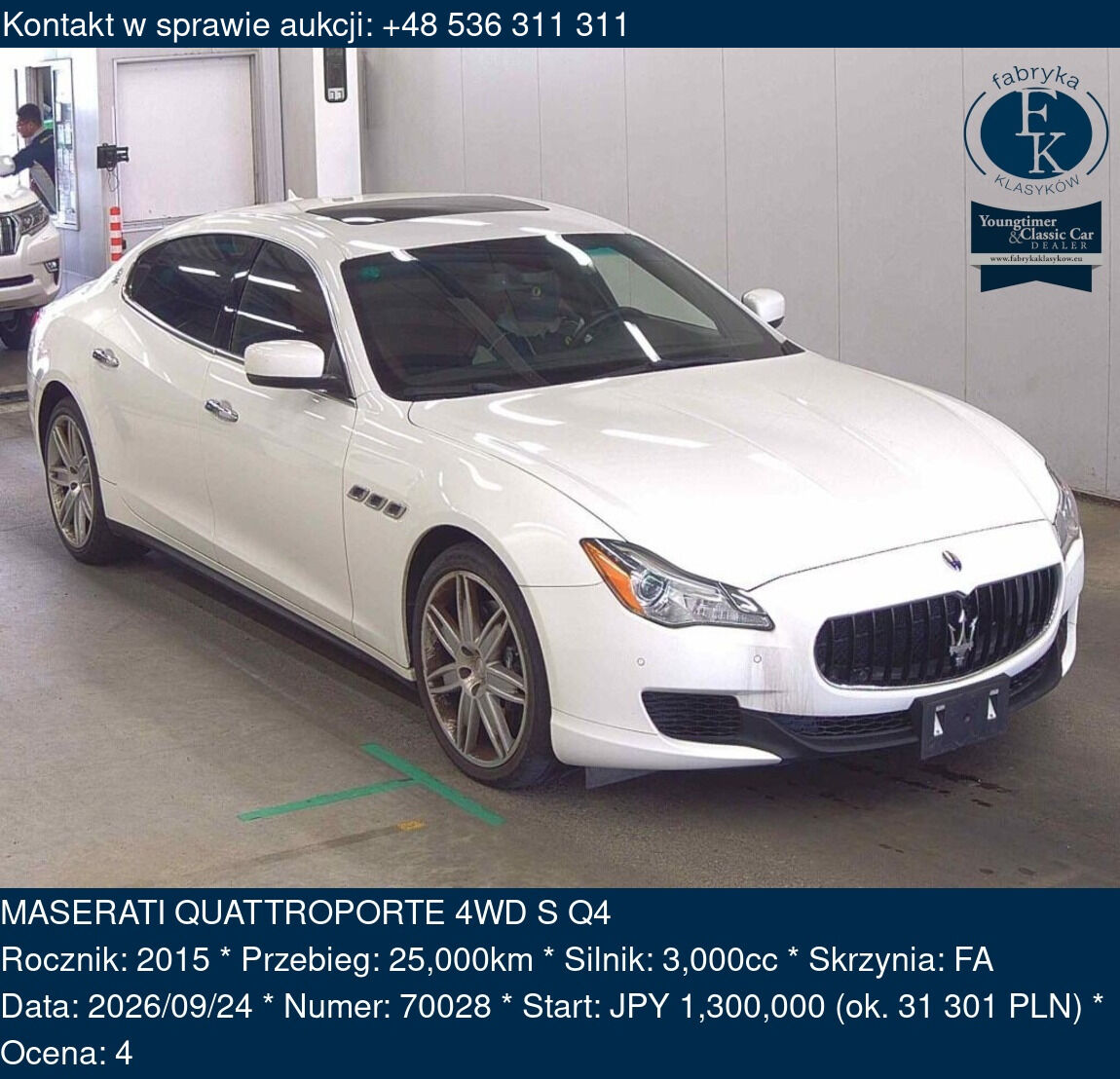 MASERATI QUATTROPORTE 4WD S Q4 2015 - zdjęcie 2