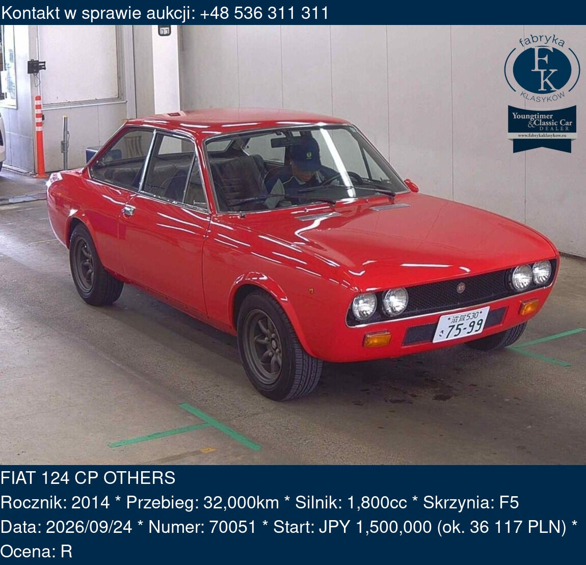 FIAT 124 CP OTHERS 2014 - zdjęcie 2