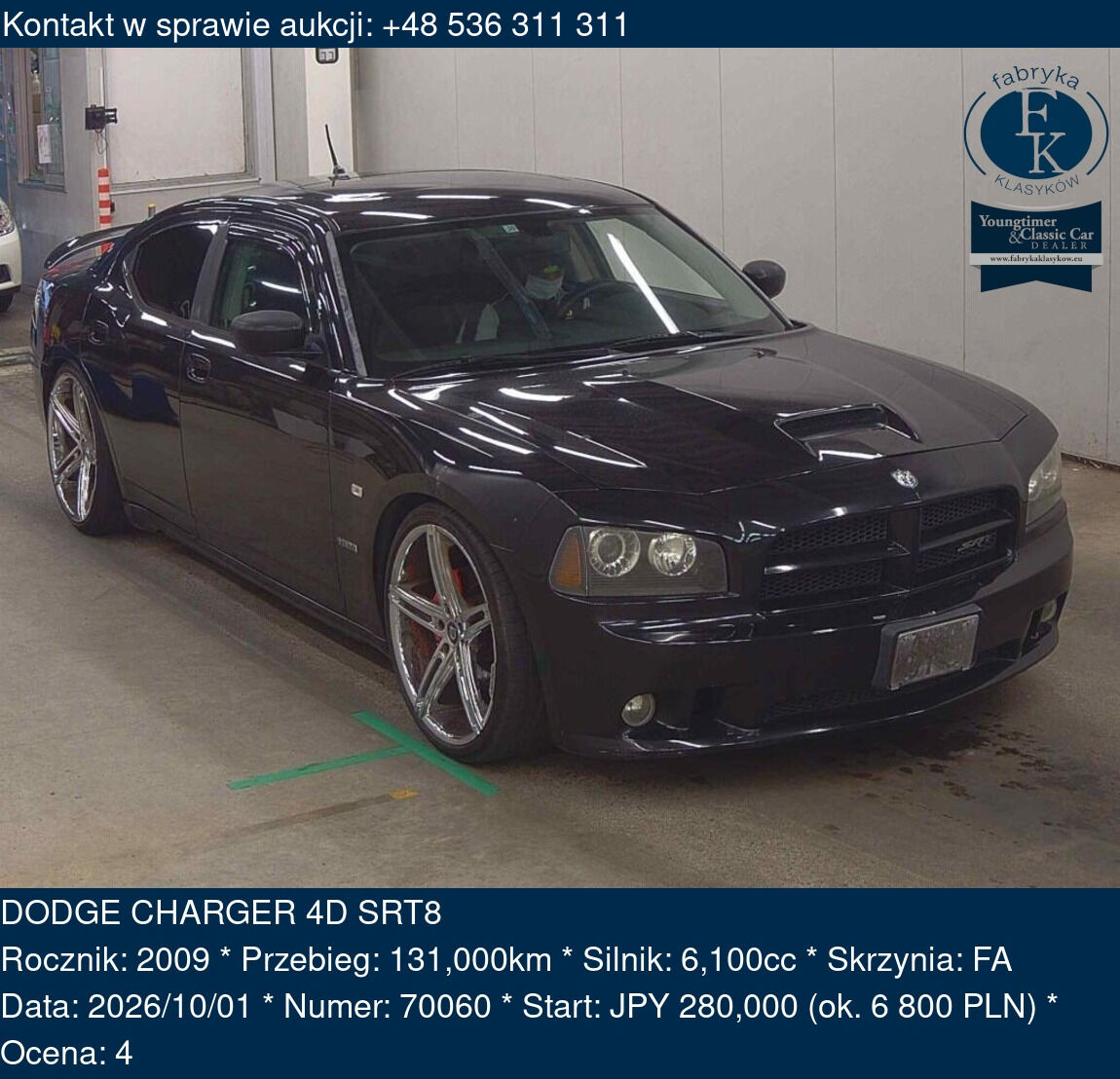 DODGE CHARGER 4D SRT8 2009 - zdjęcie 2