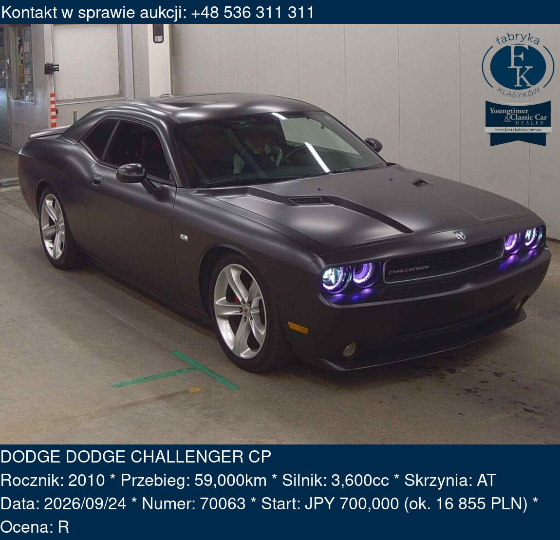 DODGE DODGE CHALLENGER CP 2010 - zdjęcie 2