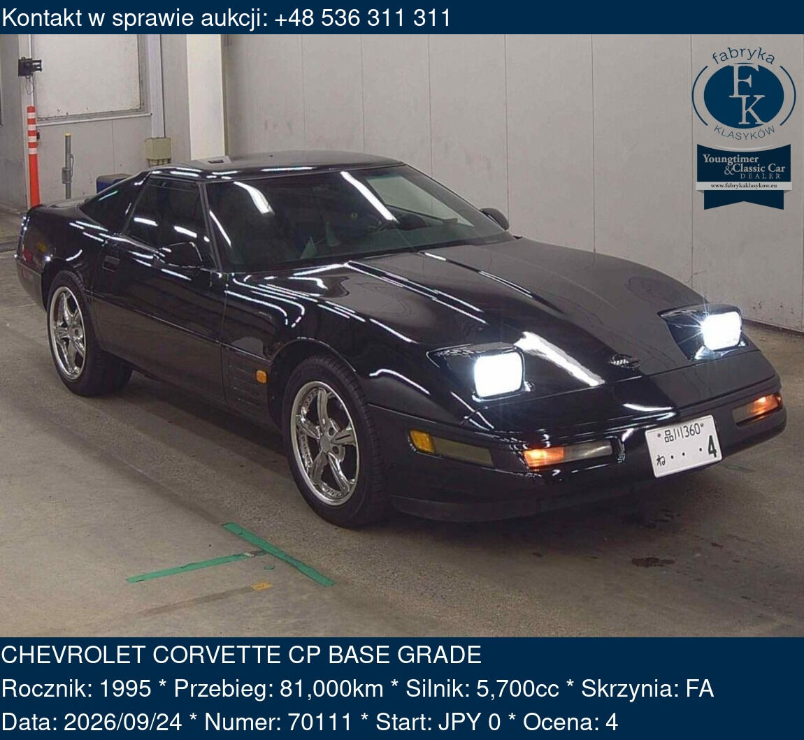 CHEVROLET CORVETTE CP BASE GRADE 1995 - zdjęcie 2