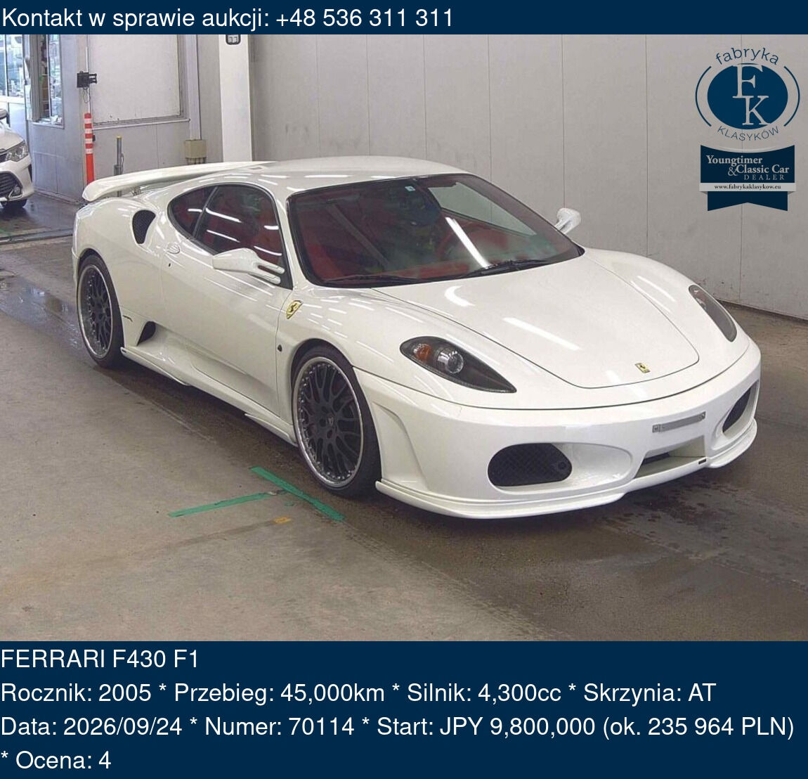 FERRARI F430 F1 2005 - zdjęcie 2