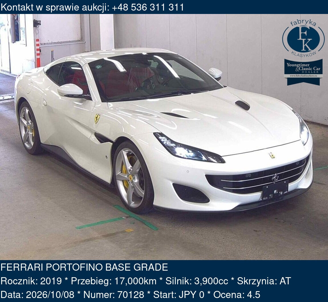 FERRARI PORTOFINO BASE GRADE 2019 - zdjęcie 2