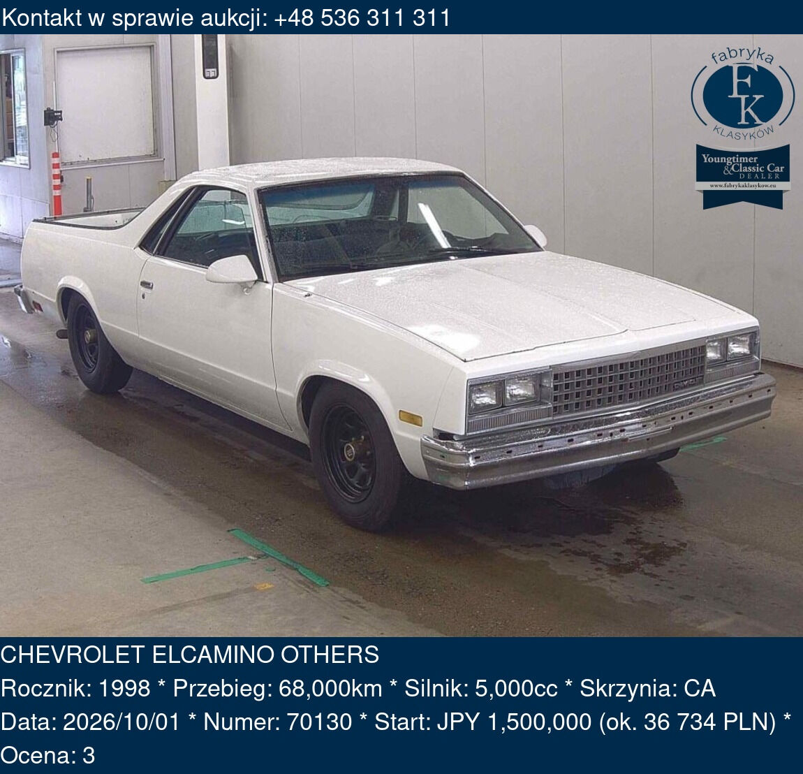 CHEVROLET ELCAMINO OTHERS 1998 - zdjęcie 2