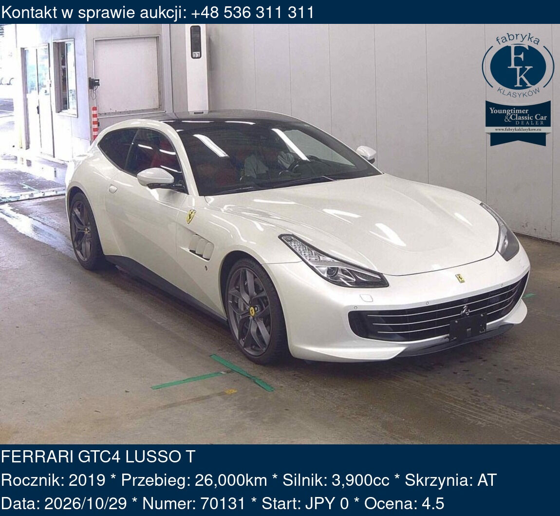 FERRARI GTC4 LUSSO T 2019 - zdjęcie 2