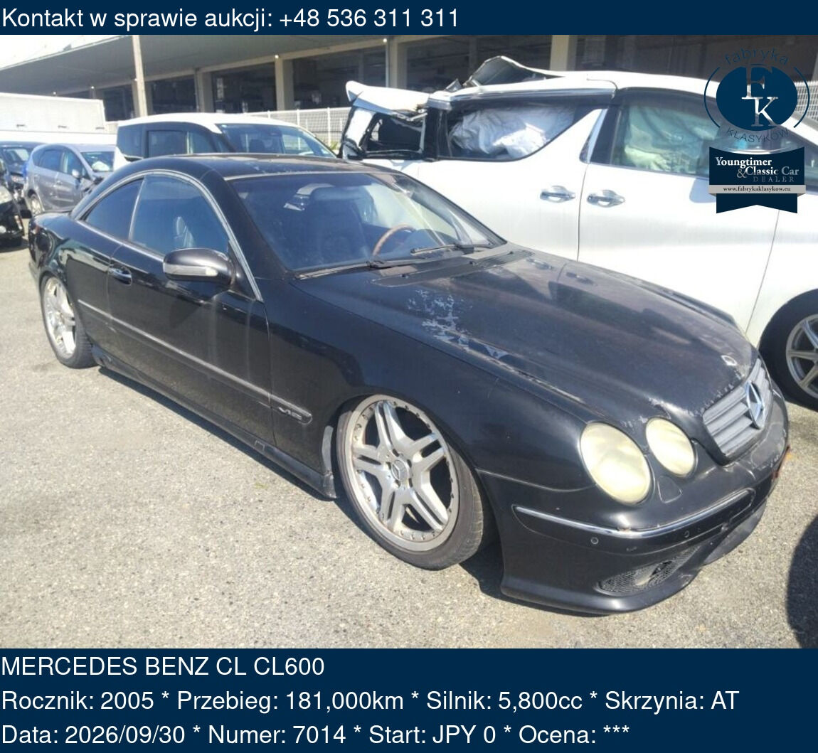 MERCEDES BENZ CL CL600 2005 - zdjęcie 2
