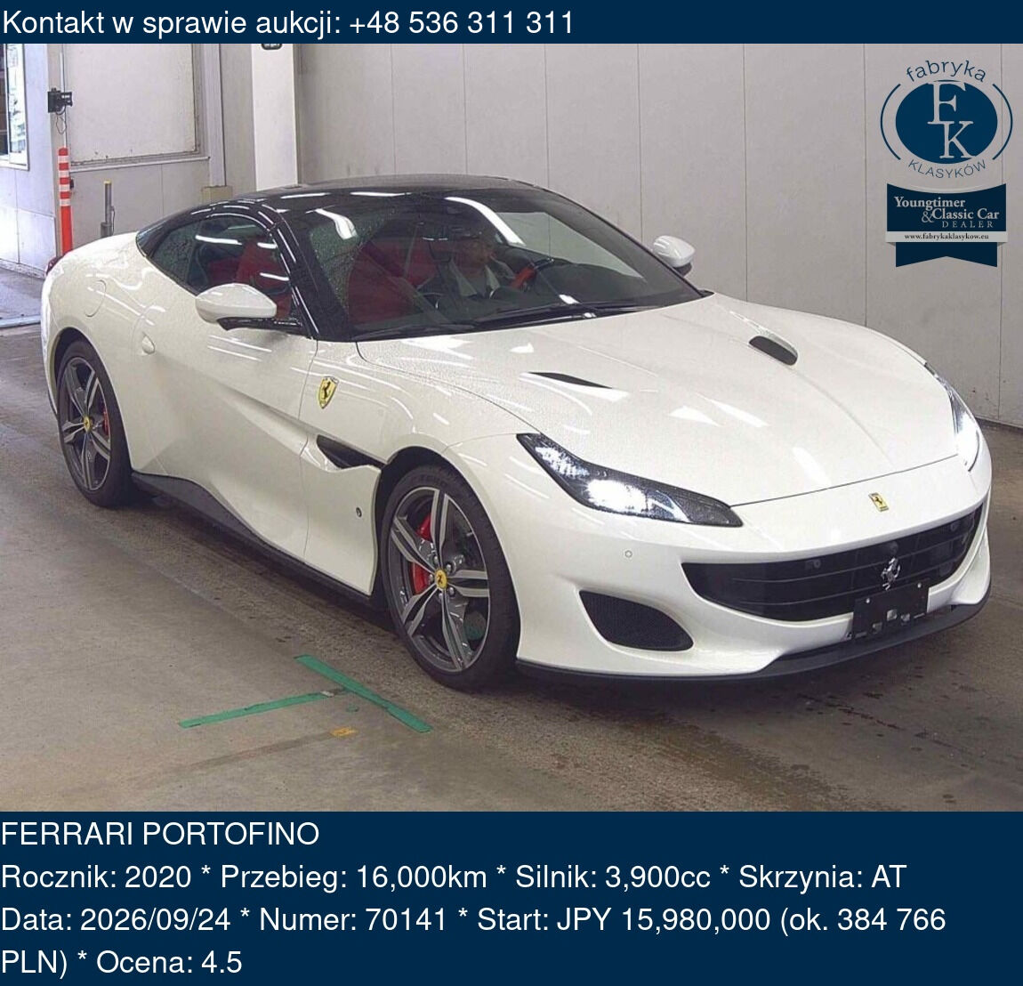 FERRARI PORTOFINO 2020 - zdjęcie 2