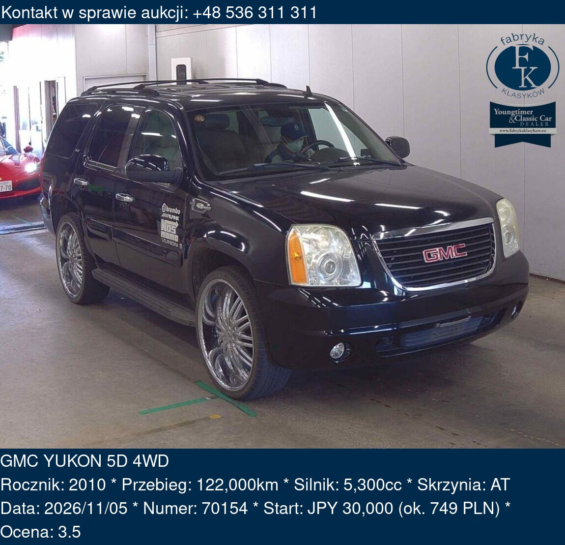 GMC YUKON 5D 4WD 2010 - zdjęcie 2