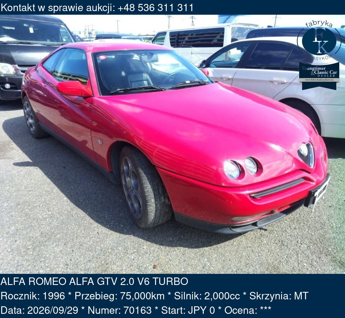 ALFA ROMEO ALFA GTV 2.0 V6 TURBO 1996 - zdjęcie 2