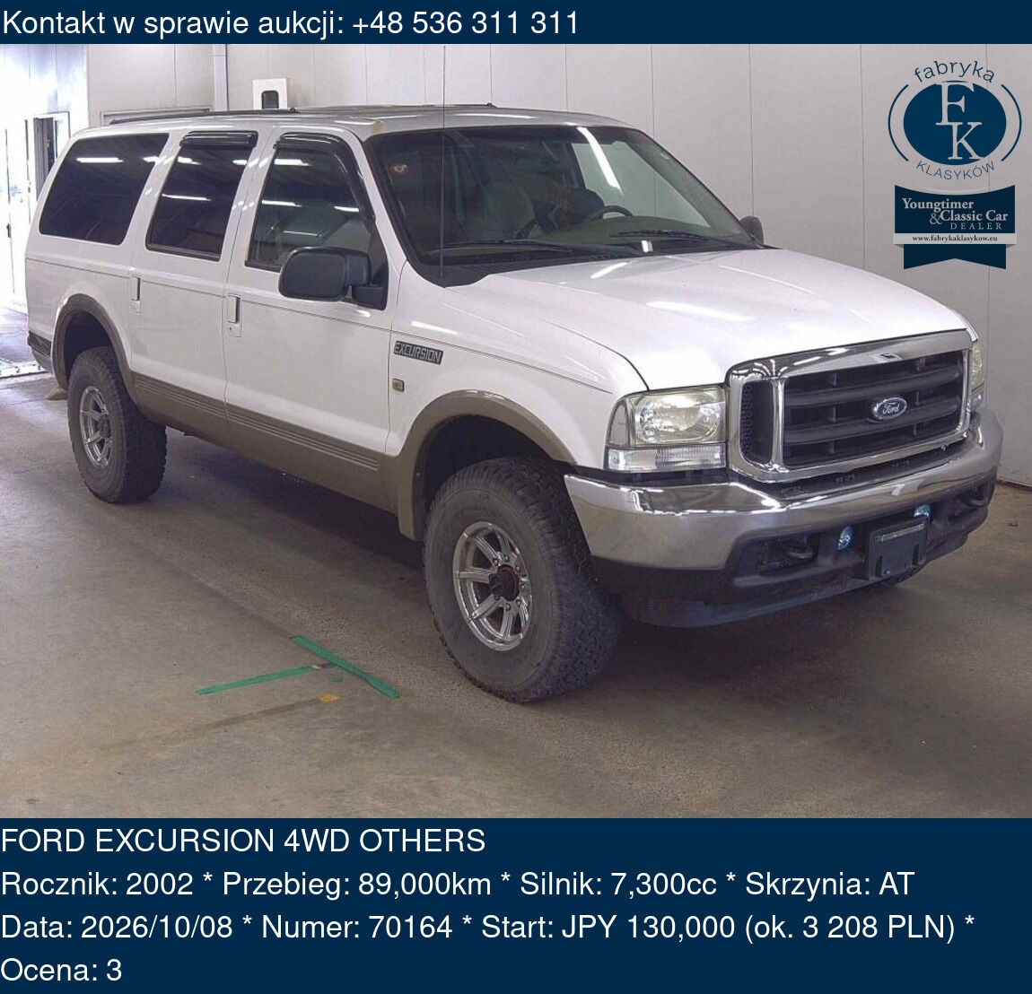 FORD EXCURSION 4WD OTHERS 2002 - zdjęcie 2