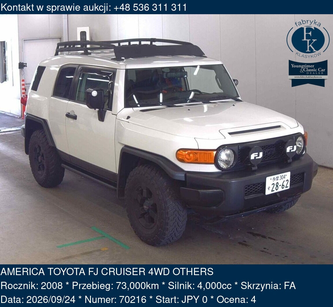 AMERICA TOYOTA FJ CRUISER 4WD OTHERS 2008 - zdjęcie 2
