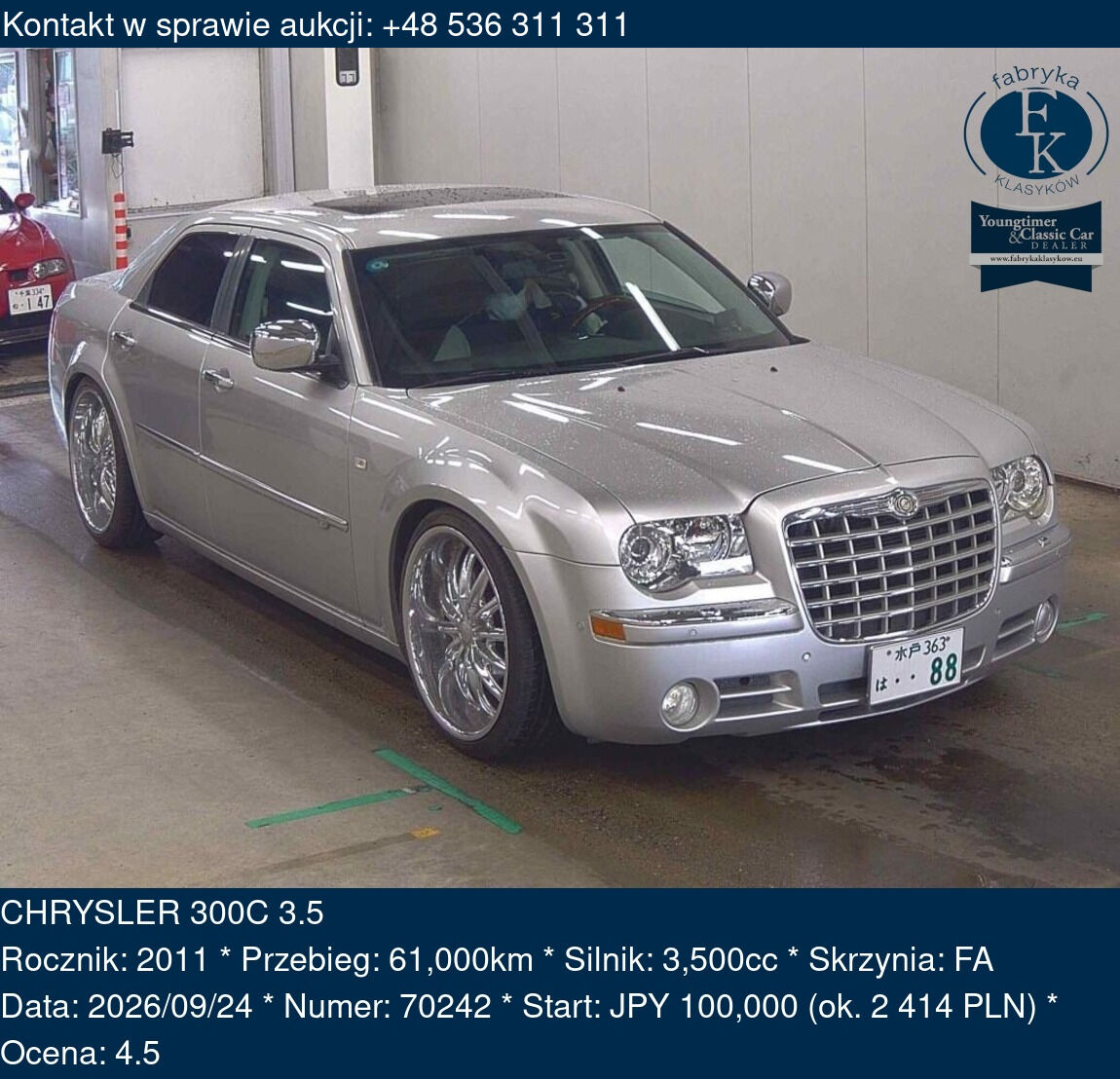 CHRYSLER 300C 3.5 2011 - zdjęcie 2