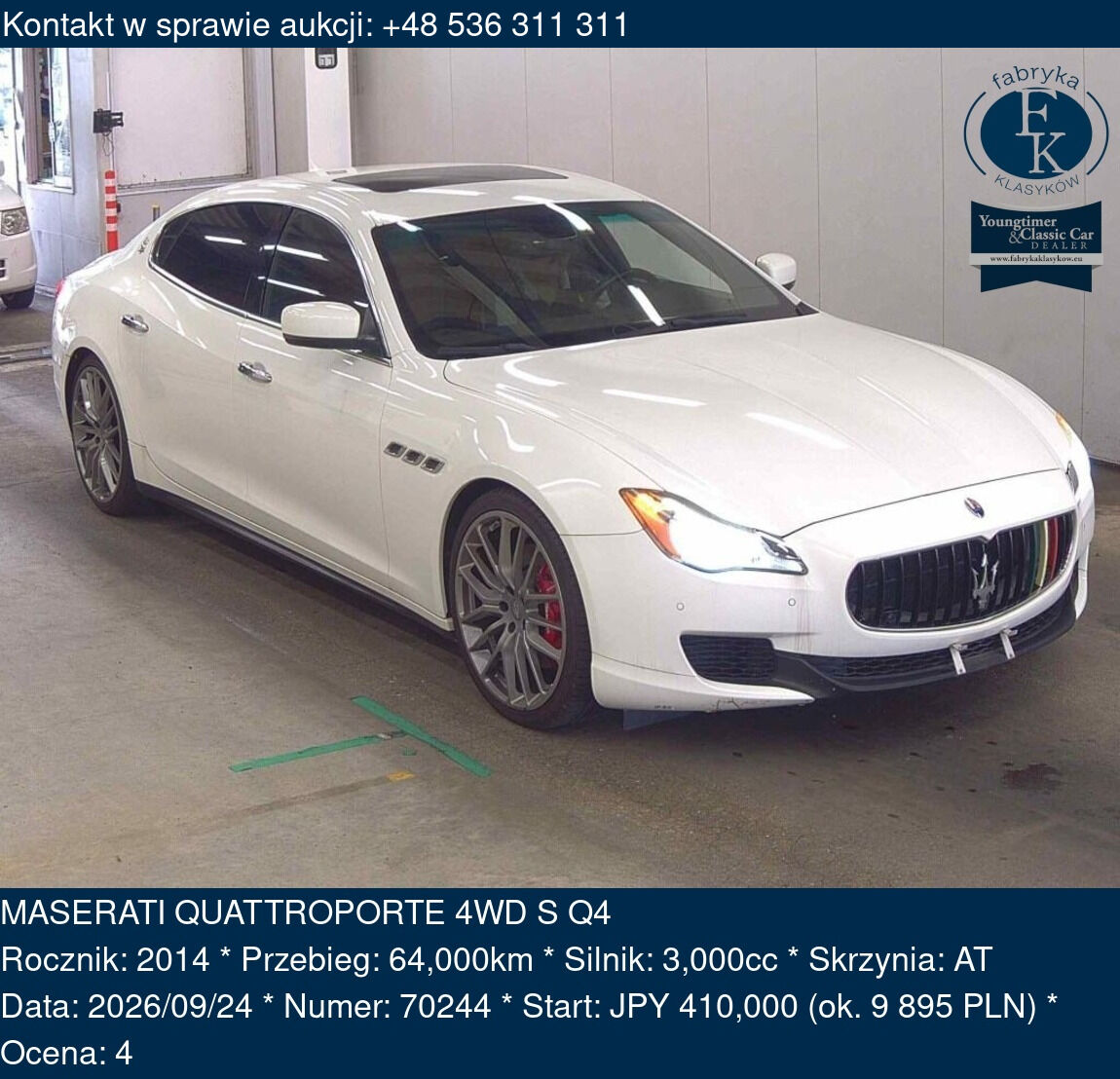 MASERATI QUATTROPORTE 4WD S Q4 2014 - zdjęcie 2