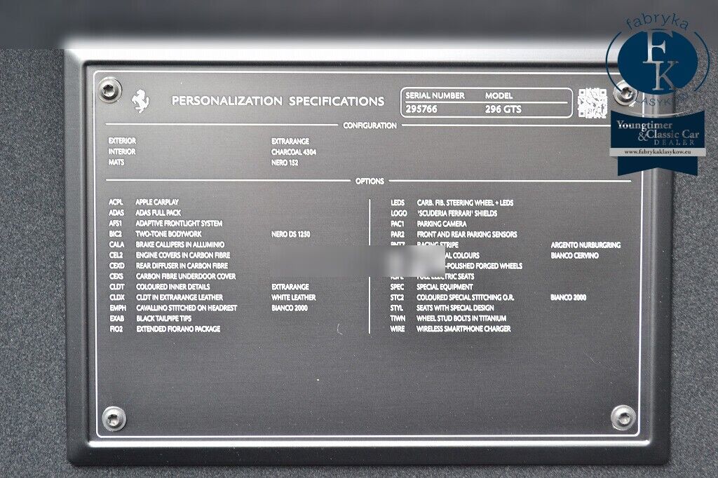 FERRARI 296GTS BASE GRADE 2023 - zdjęcie 15