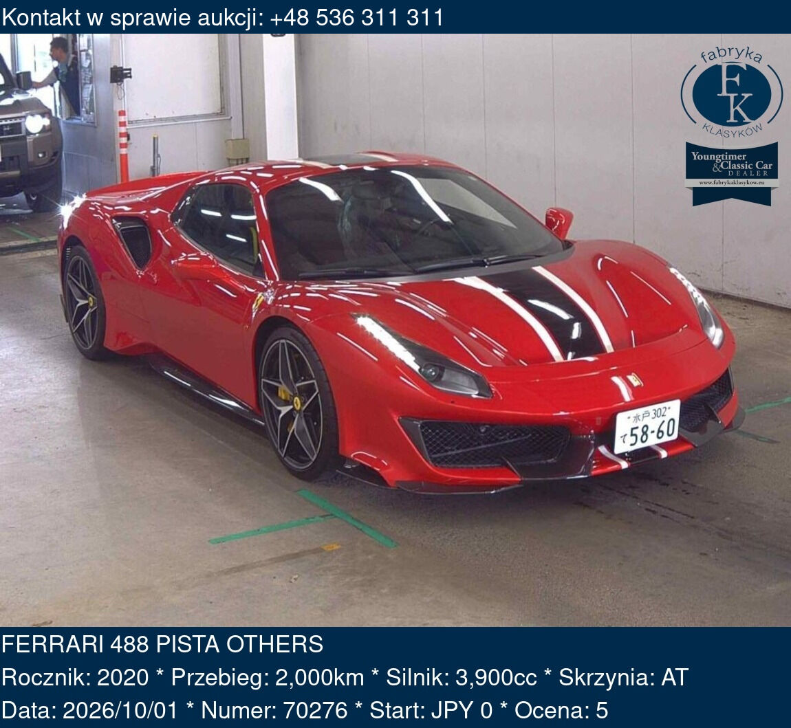FERRARI 488 PISTA OTHERS 2020 - zdjęcie 2