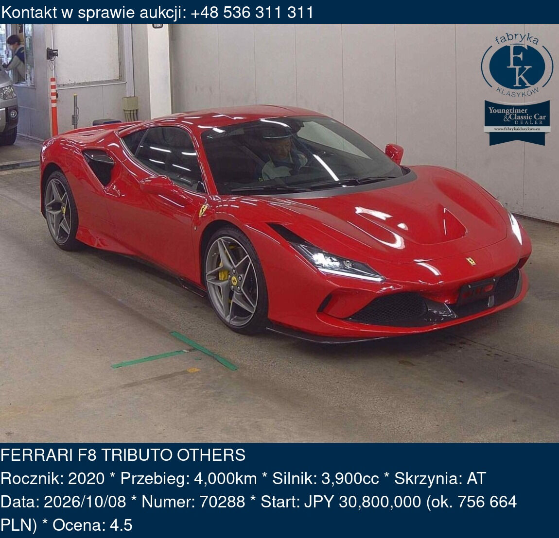 FERRARI F8 TRIBUTO OTHERS 2020 - zdjęcie 2