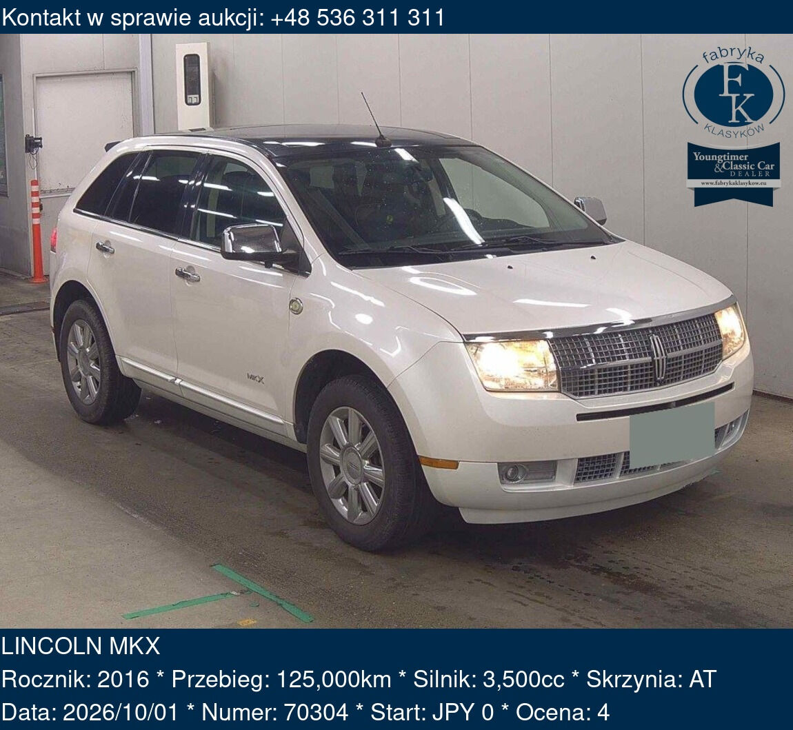 LINCOLN MKX 2016 - zdjęcie 2