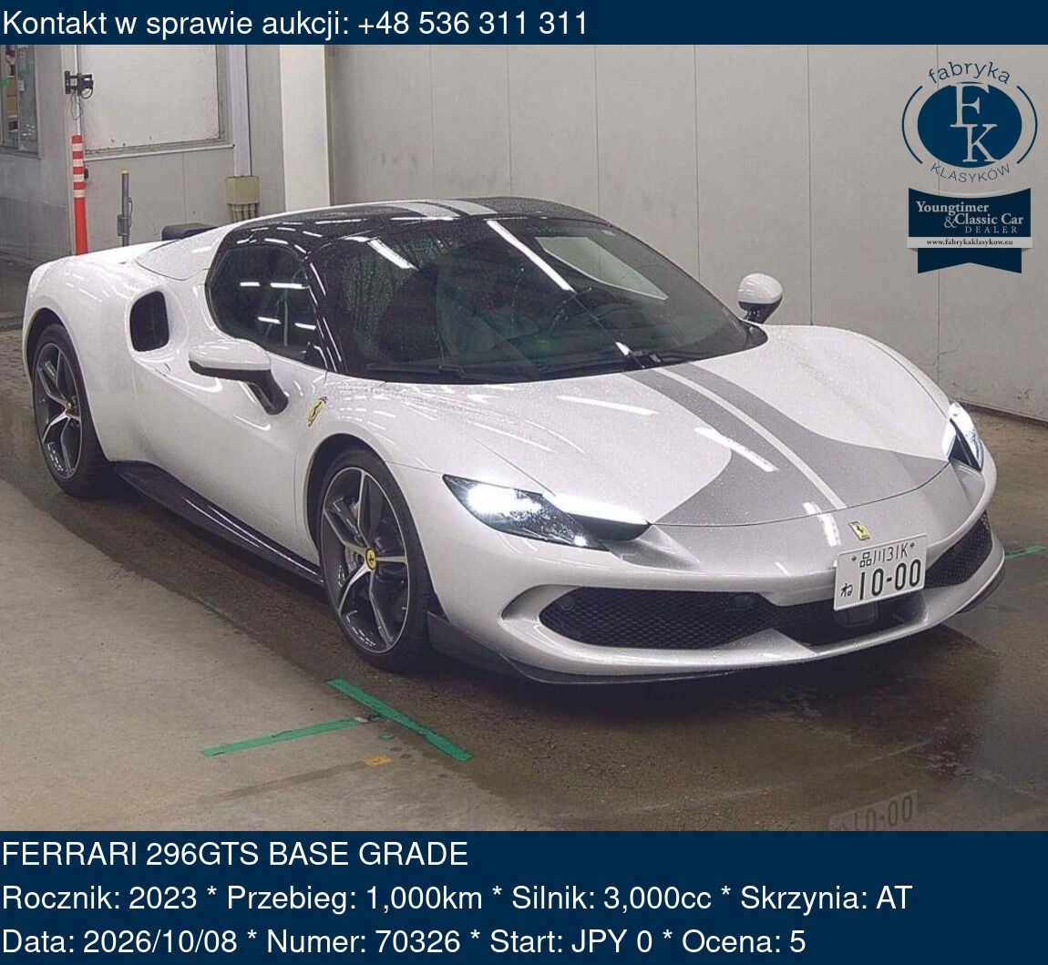 FERRARI 296GTS BASE GRADE 2023 - zdjęcie 2
