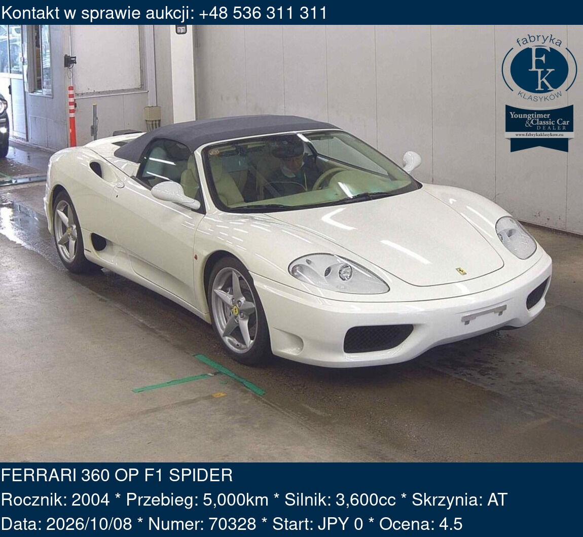 FERRARI 360 OP F1 SPIDER 2004 - zdjęcie 2