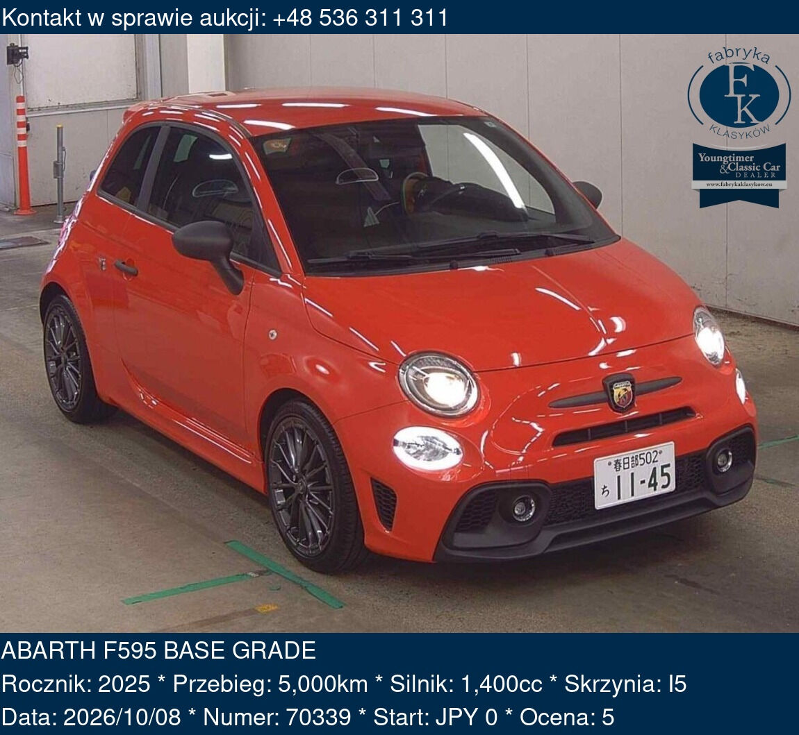 ABARTH F595 BASE GRADE 2025 - zdjęcie 2