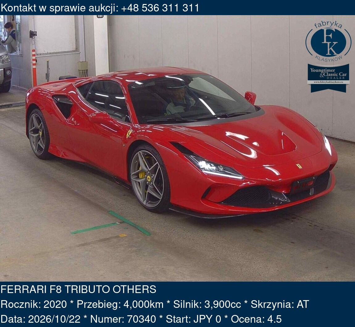 FERRARI F8 TRIBUTO OTHERS 2020 - zdjęcie 2