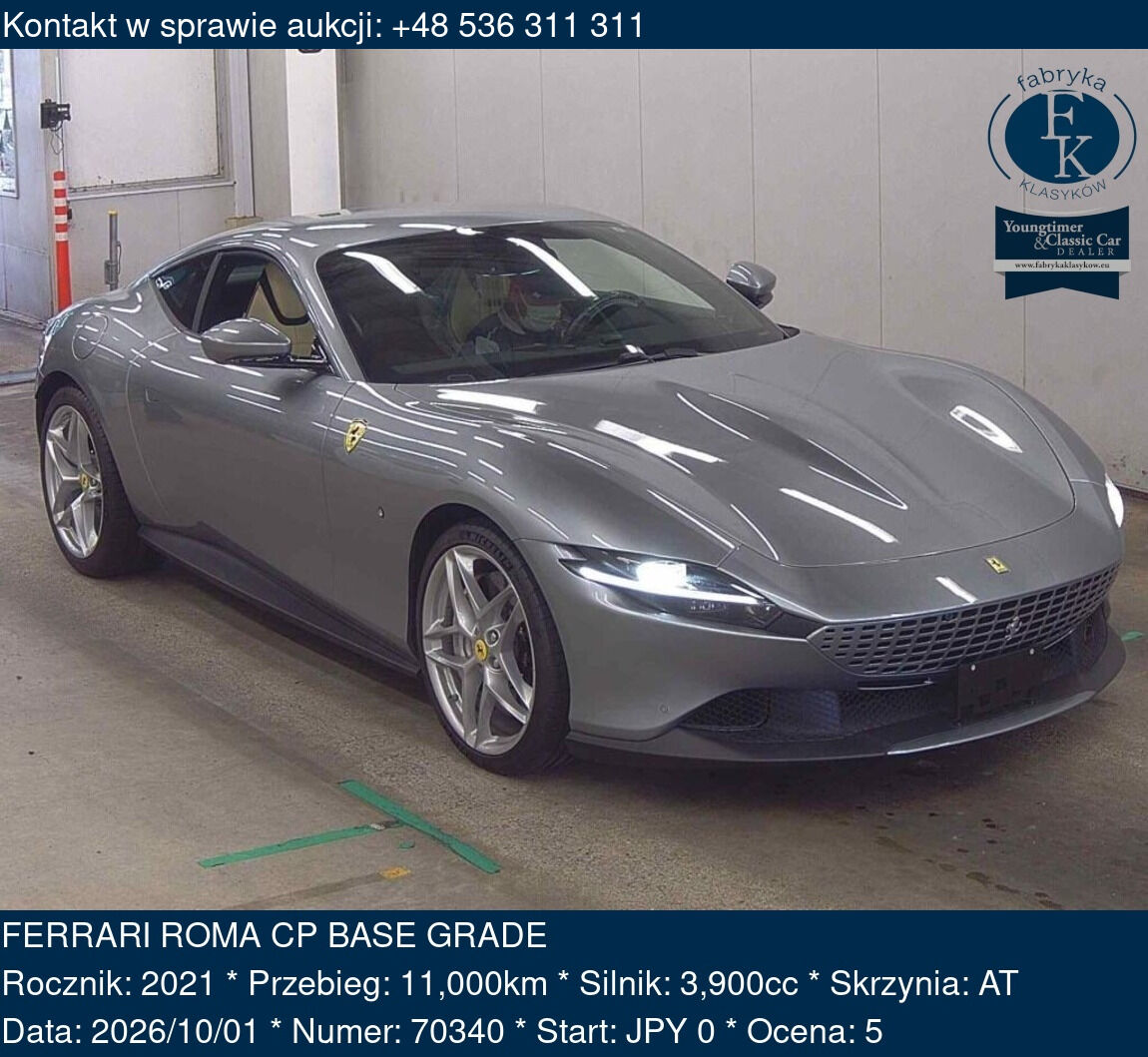 FERRARI ROMA CP BASE GRADE 2021 - zdjęcie 2