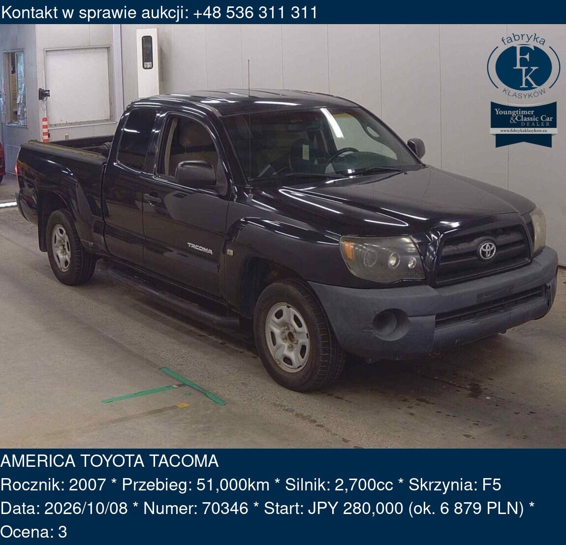 AMERICA TOYOTA TACOMA 2007 - zdjęcie 2