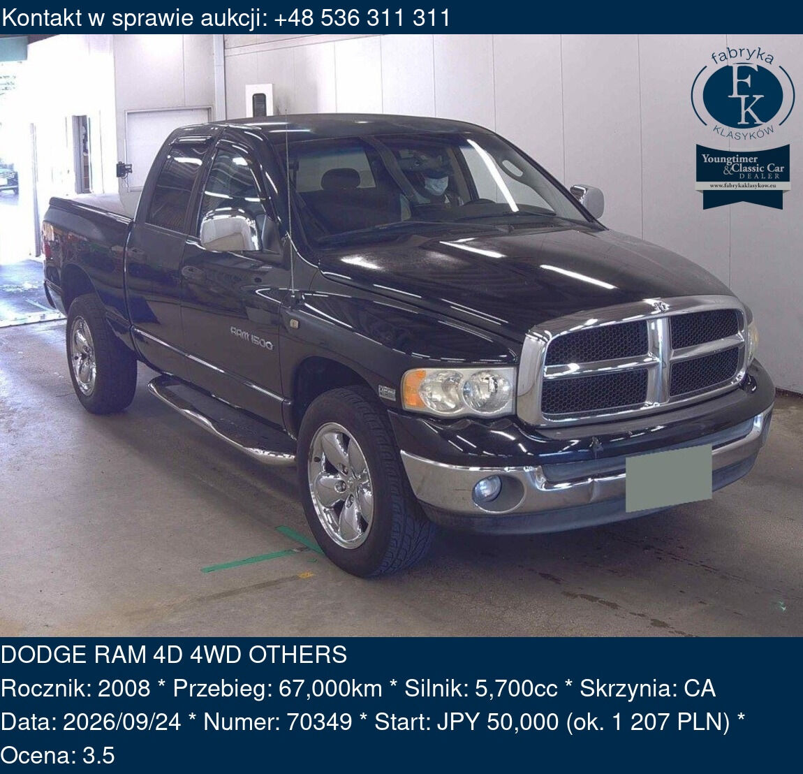 DODGE RAM 4D 4WD OTHERS 2008 - zdjęcie 2