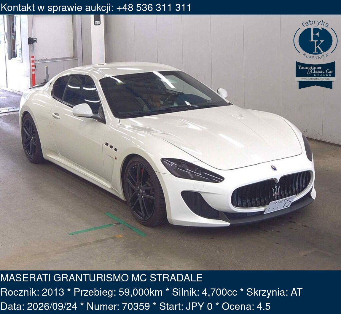 MASERATI GRANTURISMO MC STRADALE 2013 - zdjęcie 2