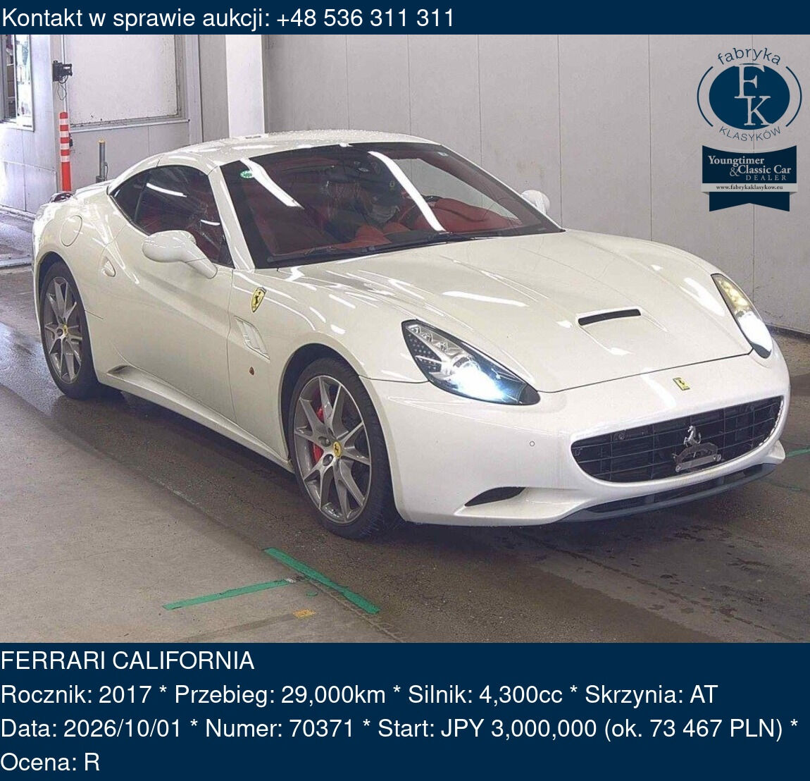 FERRARI CALIFORNIA 2017 - zdjęcie 2