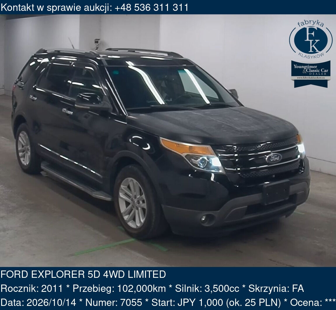 FORD EXPLORER 5D 4WD LIMITED 2011 - zdjęcie 2